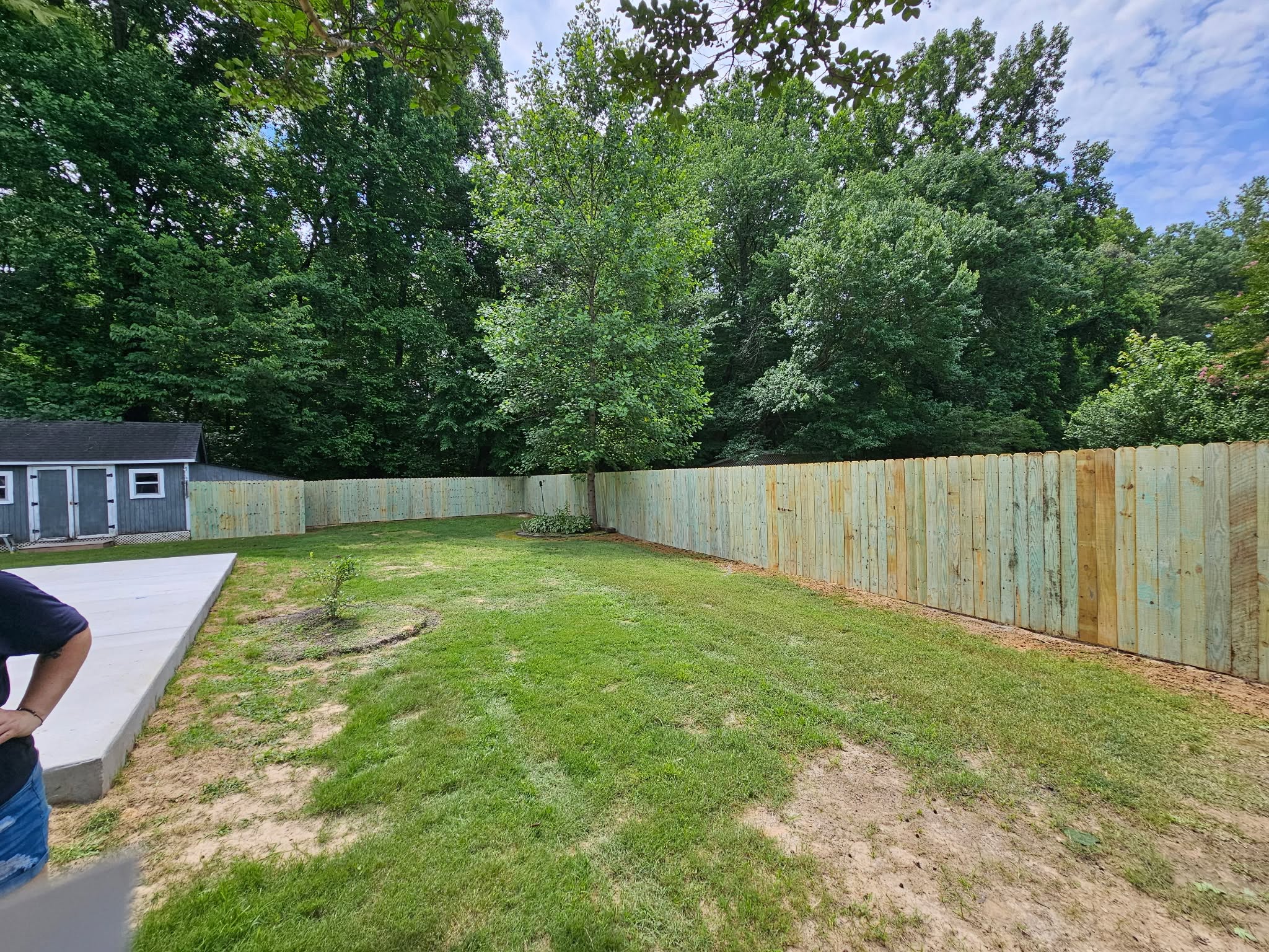 Wood privacy fence installed by 731 Deck & Fence LLC in Bradford, Tennessee